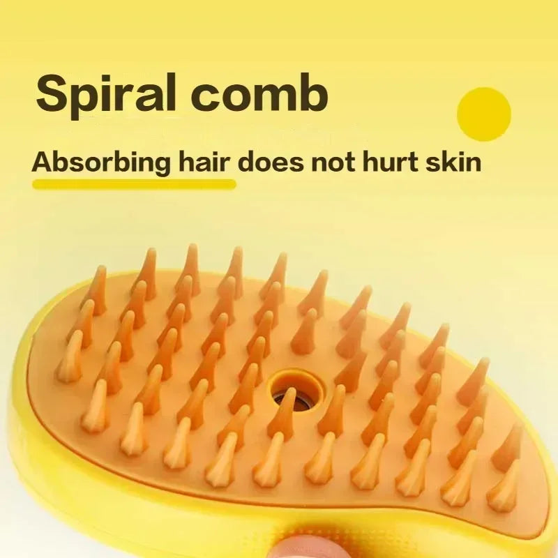 Floating Hair Removal Magic: Electric Massage Comb for Happy Pets